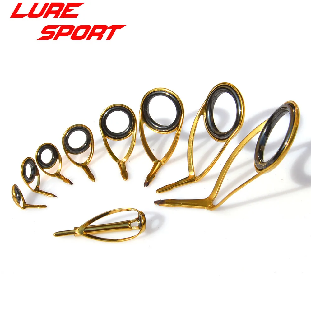 

Комплект направляющих LureSport KT KL MN, 8 шт., 9 шт., направляющие для золотистой стальной рамы, черное кольцо, направляющие для ремонта строительных компонентов, аксессуары «сделай сам»