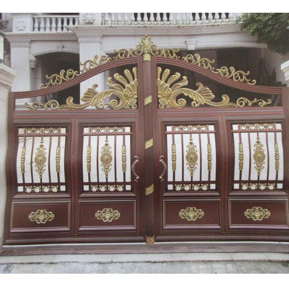 

Driveway Wrought Steel Metal Aluminum Gates Swing Sliding Automatic Iron Doors For Home Villa Hc-Ag2