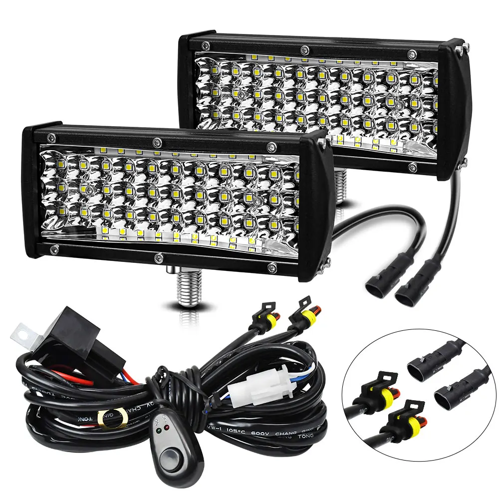 4/7inch Led Headlight for Car Work Light Lamp Long Range Led 4x4 Accessories Of