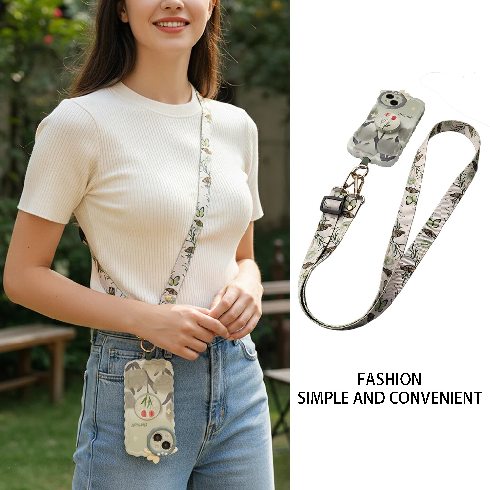 Adjustable Crossbody Phone Lanyard with Anti-Lost Neck Strap