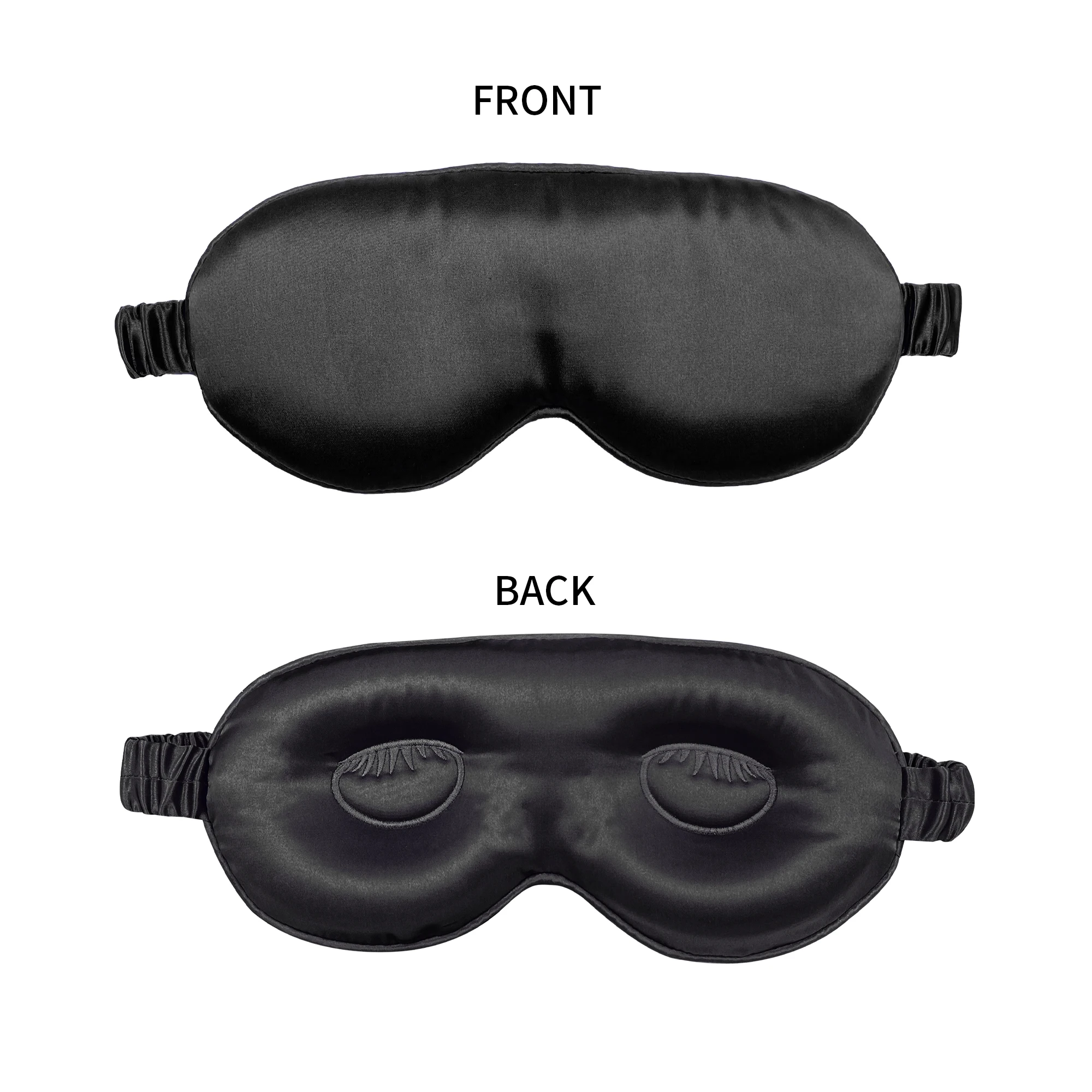 100% Pure Mulberrry Silk Sleep Mask,3D Contoured No Pressure Eye Covers,Soft Blindfold For Sleeping,Luxury Silk Sleep Eyemask 5