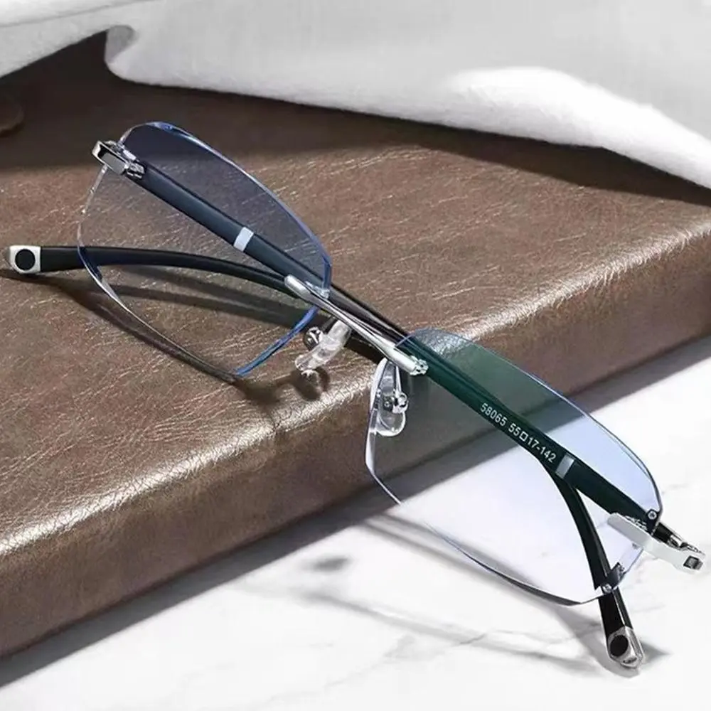 Ultralight Rimless Vintage Anti-Blue Light Reading Glasses