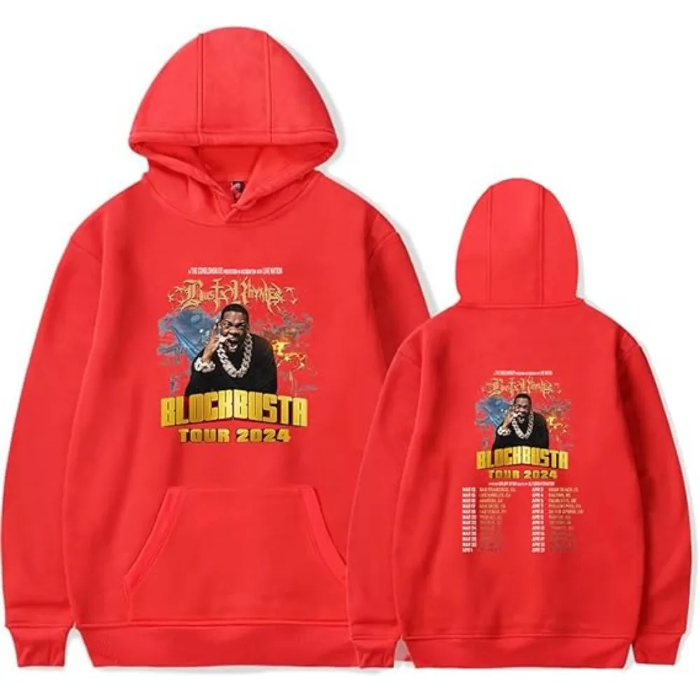 Sudadera con capucha The Experience Tour de Busta Rhymes Merch para hombre y mujer, unisex, de manga larga, para invierno, ropa de calle con capucha