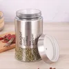 Grain Storage Tank Hermetic Pots for Food Coffee Bean Storage Tea Can Glass Jar Round Transparent Glass Sealed Jar Containers 5