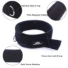 1 Pair Adjustable Thigh Ankle Strap Leg Cuffs Neoprene Padded Straps D-Ring Glute Kickback for Home Gym Cable Machine Exercise 5
