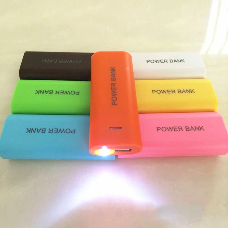 1/2/3Pcs 전원 은행 케이스 스마트폰 충전용 2셀 18650 배터리 박스 표시등이 있는 18650 배터리용 5V 1A