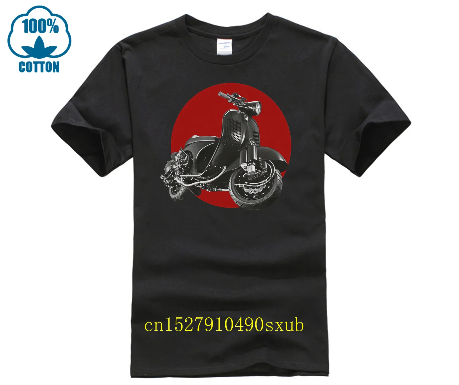 T-Shirt Herren Schwarz Mit Druck Tuning Vespa Umbau 50 125 Gts Et Px Geschenke