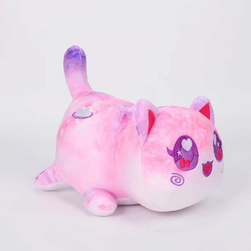 Meemeow Aphmau Plush Sweet Treats Cat Plush Toy Macaron Cat Chocolate Cake Cat Ghost Cat Cinnamon Roll Cat Xmas Gift for Kids