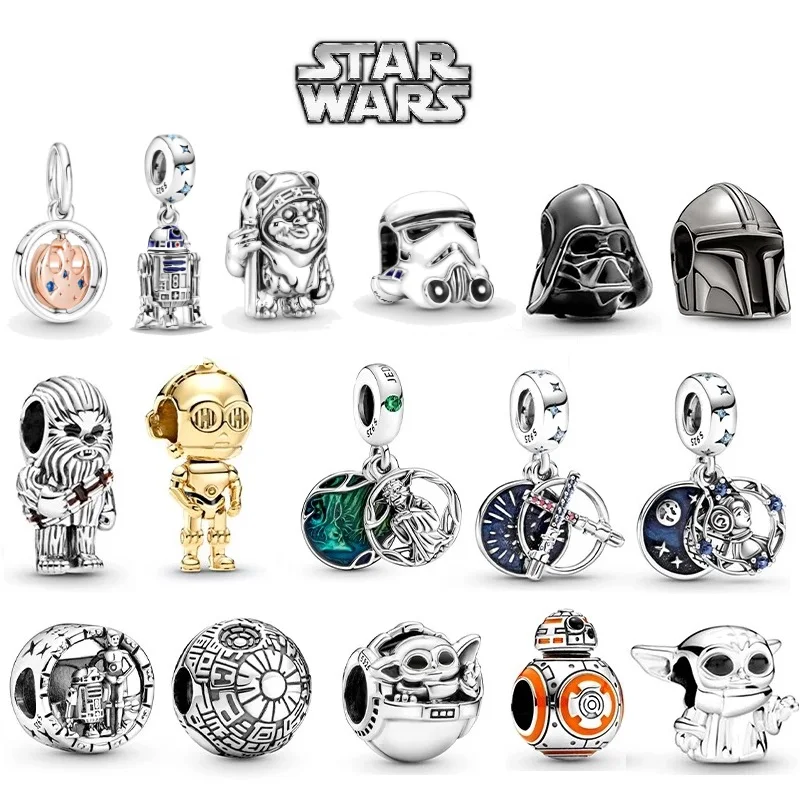 Cuentas de 2022 de Star Wars Para pulsera pandora, Charms de plata de ley 925 de Mickey Pixar de Marvel, compatible con collar, joyería| | - AliExpress