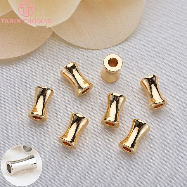 3,5mm 24 K Shiny Gold Plated Spacer Beads, Gold Plated Spacer