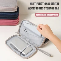 กระเป๋าเดินทางแบบพกพาสองชั้นกันน้ำ: เหมาะสำหรับจัดเก็บสายเคเบิลและสายไฟ 5