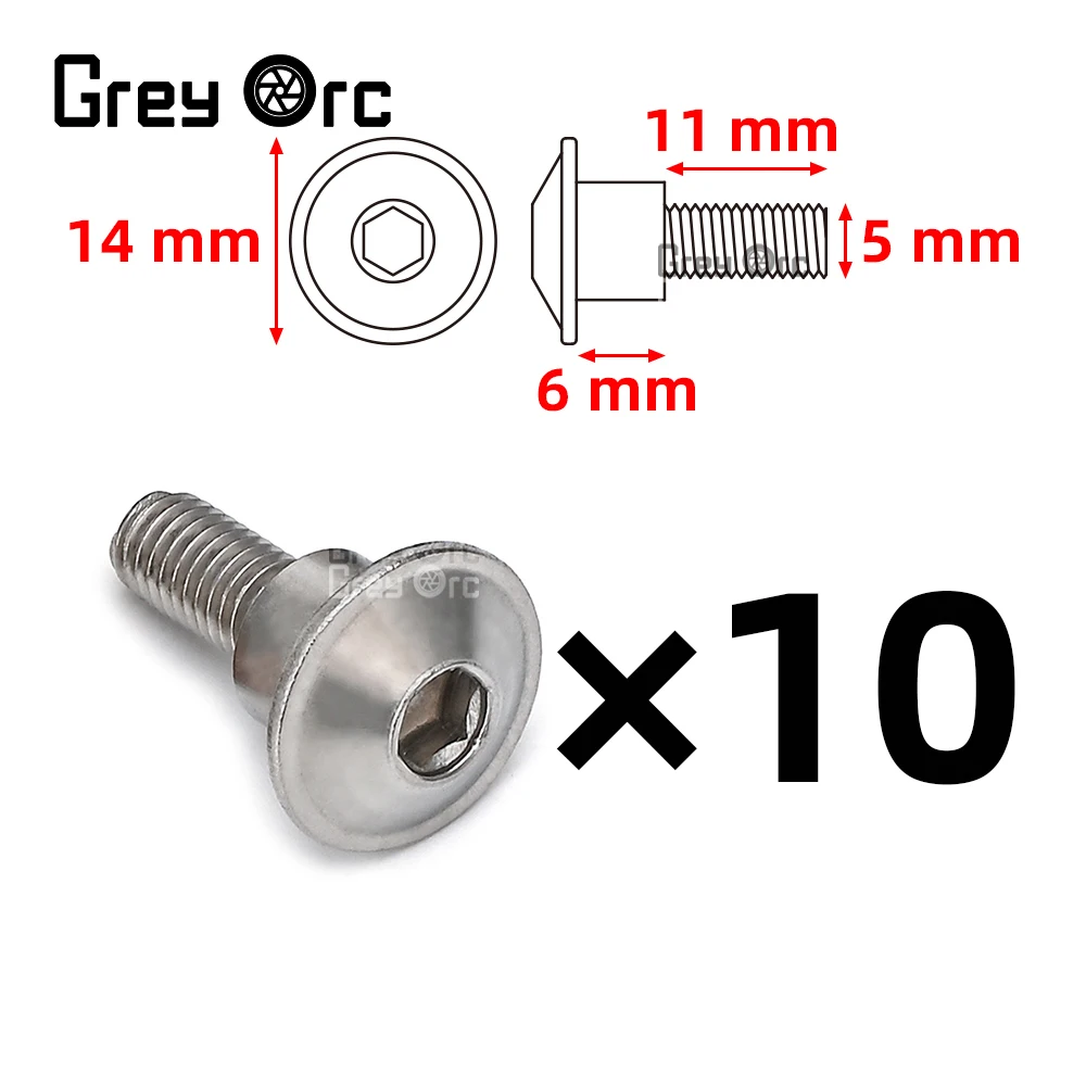 5/10PCS M5 페어링 스테인레스 스틸 나사 스즈키 GSX-1300R GSX-S1000 GSX-8S GSX-8R V-strom 250 650 800 1050 액세서리