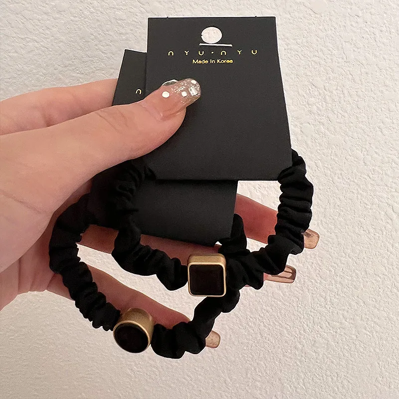 Mode hochela tischen Dünndarm Haarring Kopfschmuck weibliche dauerhafte Pferdes chwanz Gummiband Haars eil einfache Haars chnur