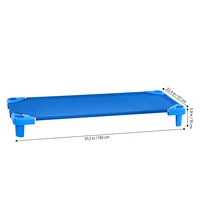 VEVOR Lit de sieste empilable pour enfant, 4 pcs, lit de couchage portable pour tout-petits, 130 x 57 cm, lit de garderie pour enfants, pour salle de classe préscolaire, pour dormir, se reposer, bleu 6