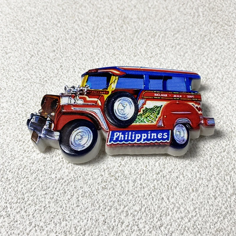Philippines Souvenirs Home decoration Creative classic car 3D stereo refrigerator sticker collection arts and crafts gifts