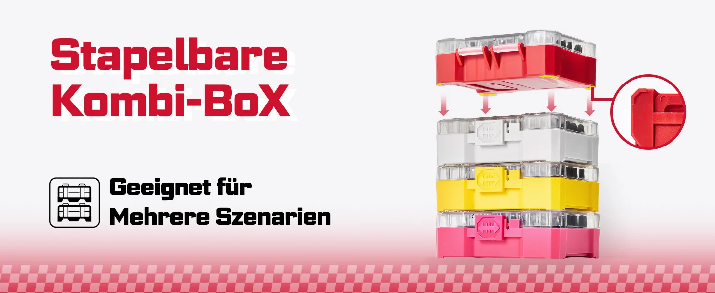Geinxurn 32-teiliges Schlagschrauber-Bit-Set aus S2-Stahl, PH/SL/PZ/Torx Muliti-Einsatz-Bits, Spitzen-Set mit Bithalter und Adapter (Gehäuse) – Detail 7