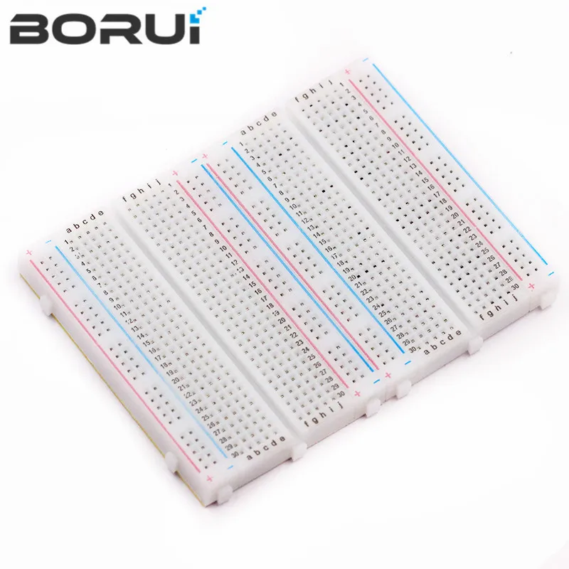 8.5x5.5cm 400 Tie Points Solderless PCB Breadboard Mini Universal Test Protoboard DIY Bread Board for Bus Test Circuit Board
