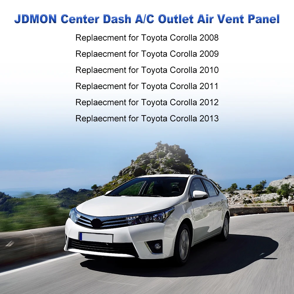 Center Dash A/C Outlet Air Vent Panel Cover 55670-02160 55663-02060 for Toyota Corolla 2008-2013 air conditioning outlet cover