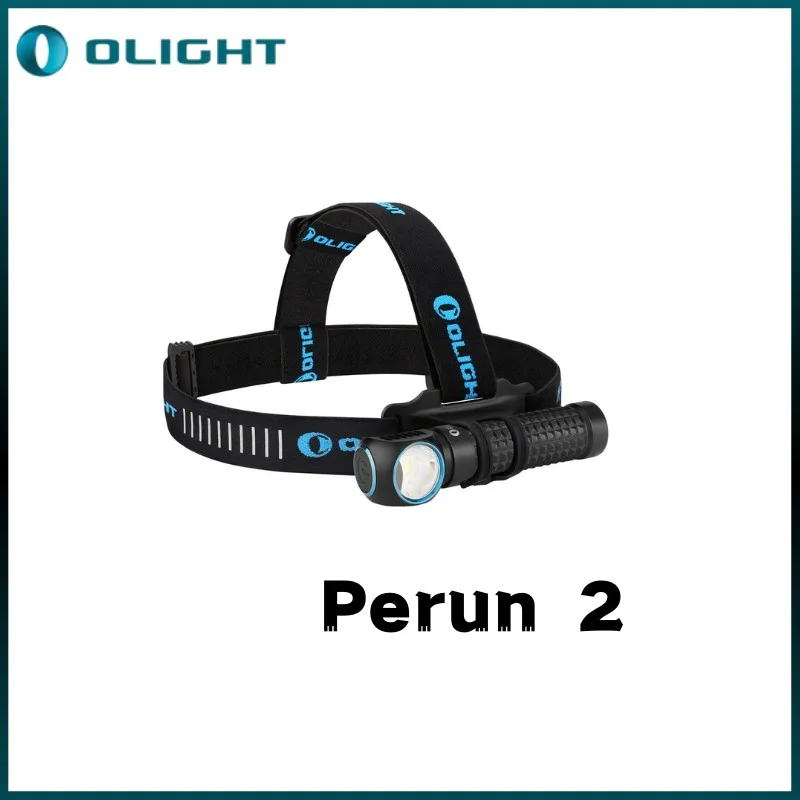 Lampada Frontale Ricaricabile Olight Perun 2 2500 Lumen, Torcia Impermeabile Mcc Multifunzionale Ad Angolo Retto Con Fascia