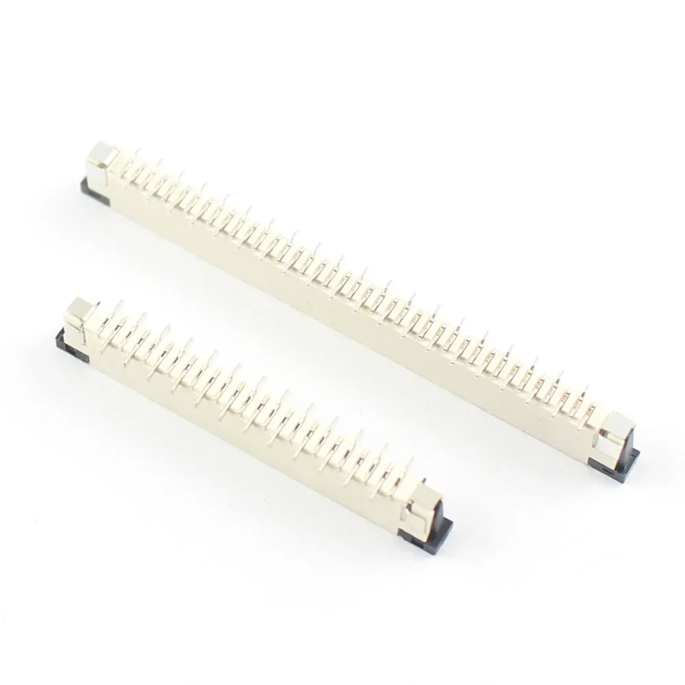 FPC FFC Pitch 0.5mm 1.0mm 25/40/50/60 Pin Socket Vertical SMT Mount Ribbon Flat Cable Connector 2