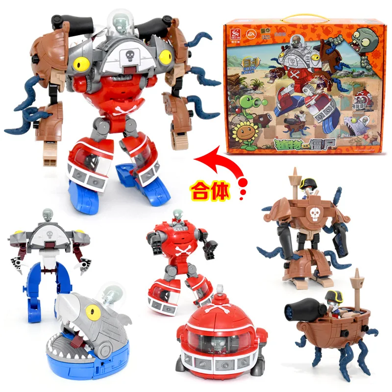 Deluxe Plants vs Zombies 2 Distortio Toy Set - Vibrant Collectible Anime Figures