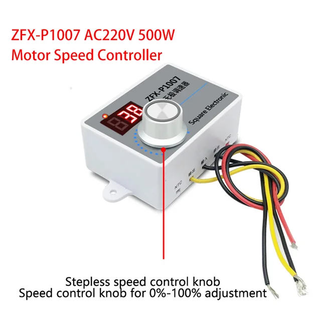 5Pcs AC220V 500W DC Motortreiber Hochspannungsmotor Drehzahlregler  Elektronische stufenlose Drehzahlregelung