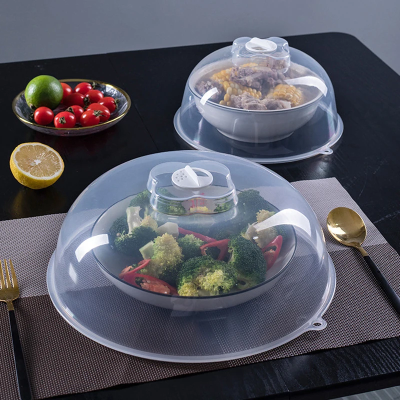 Microwave Heating Insulation Dish Cover Splash-Proof Cover Plastic Oil-Proof Non-Toxic High Temperature Resistant Kitchen