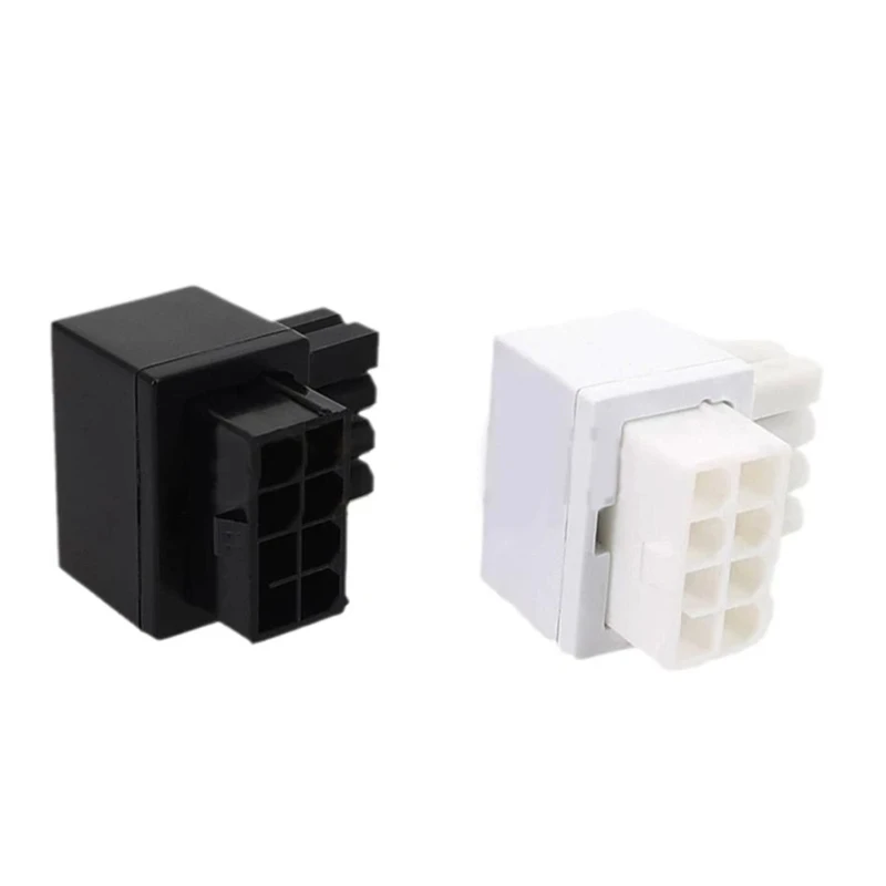 The Lord of the Tools 2-delige 8PIN-voedingsadapter 90 graden GPU VGA PCIe- connector voor desktopcomputers grafische kaart rechthoekige elleboogadapter zwart (naar boven gericht
