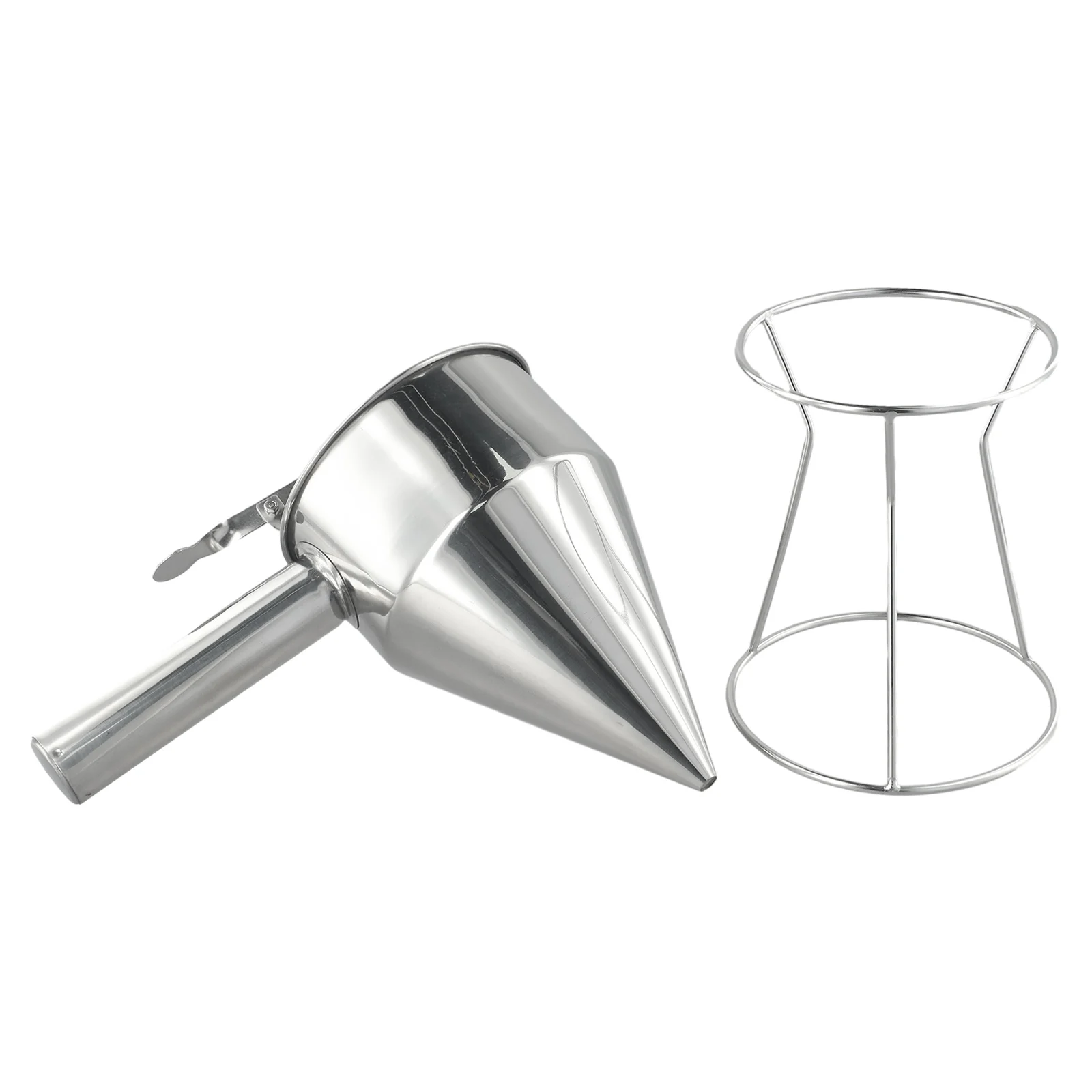 

Holder Kitchen Funnel Rust-free Large-capacity Stainless Steel 1200ml Kitchen Funnel Baking Tools Featuring Smooth