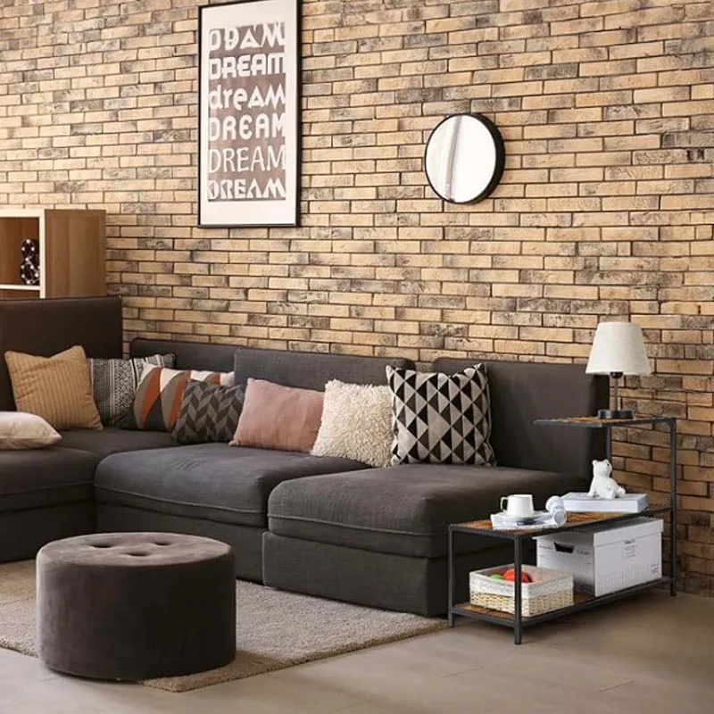 Narrow Side Table 3 Tier Sofa End Table Small Space Side Storage Shelf Slim Bedside Nightstand