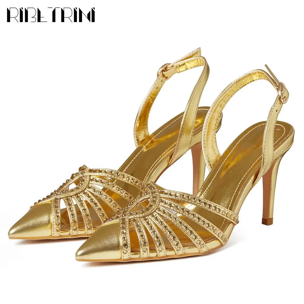 

Женские босоножки на высоком каблуке, с ремешком сзади