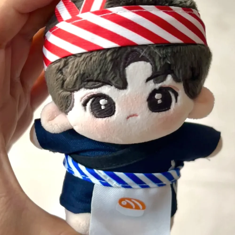 Sushi Chef 10cm Cotton Doll Clothes Dress Up Apron Doll Clothes Outfit Lovely Creative Doll Clothes Set 10cm Cotton Doll