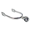 New 1 Pair Stainless Steel Horse Riding Sports Portable Silver Equestrian Boots Training Horse Spurs Equipment With Roller Ball 5
