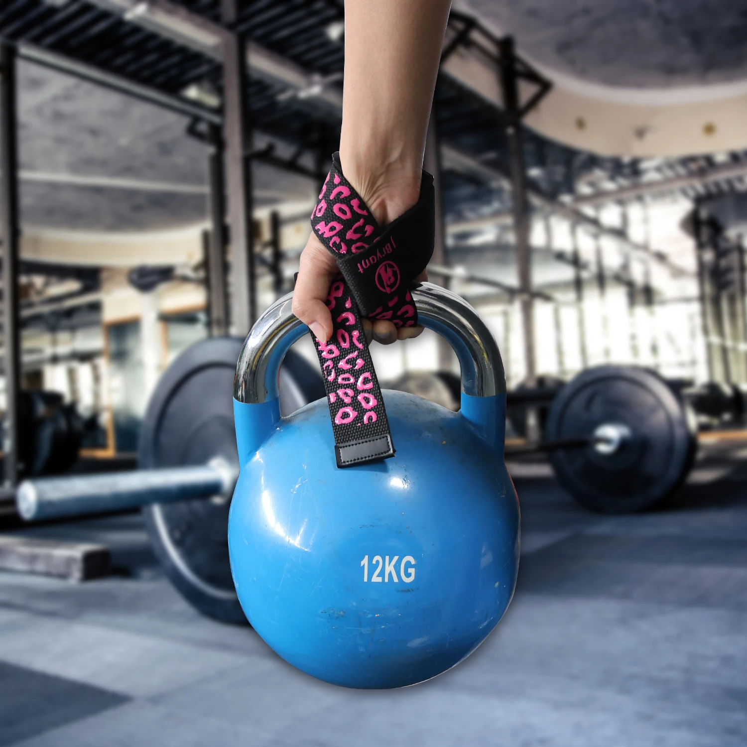 Weight Lifting Straps with Anti-Slip Silicone, 5mm Neoprene Cushion for Weightlifting, Deadlift, Pull-Ups, Gym Enhance Strength 5