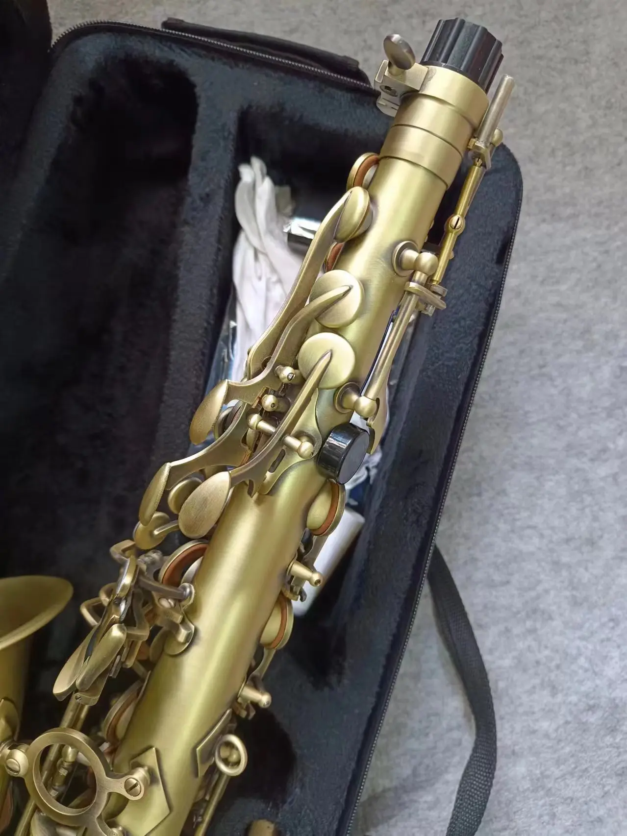 Alto Saxophone Reference Antique Copper Plated E-flat Professional Musical Instrument With Mouthpiece Reed Neck