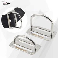 1Pcs KEEP DIVING 316 Stainless Steel Scuba Diving Belt Webbing Strap Keeper with Vertical D-ring BCD Accessories 1