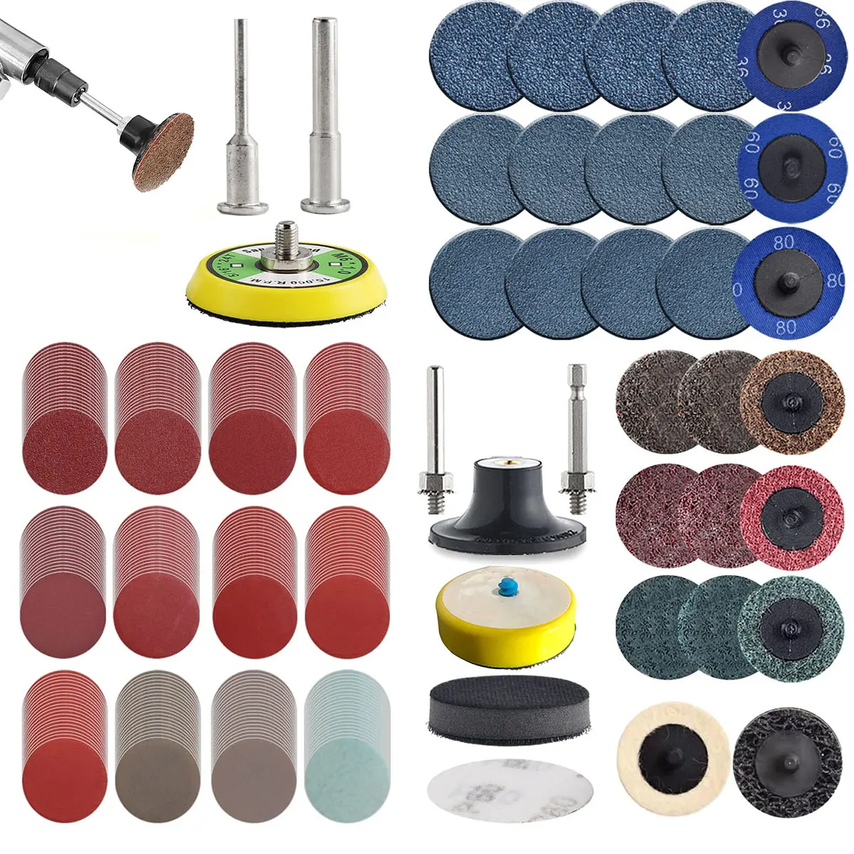 Sanding Disc Pad Sanding Paper Quick Change Sanding Sheet Drill Grinder