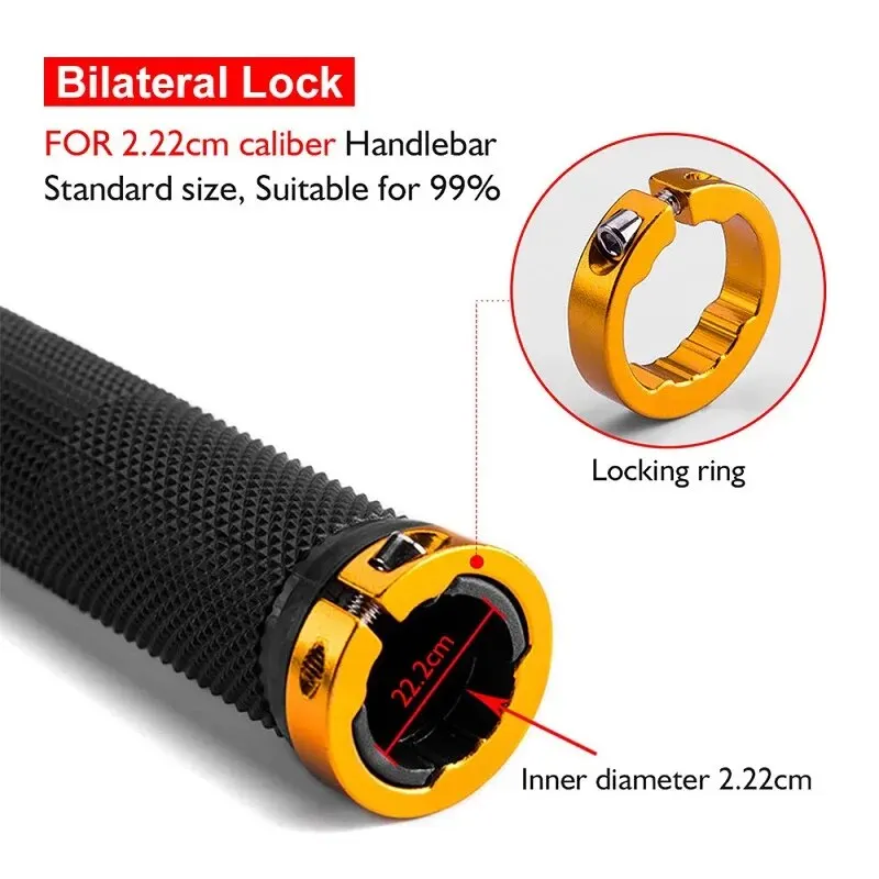 Anti-Slip MTB Handlebar Grips with Alloy Lock 4
