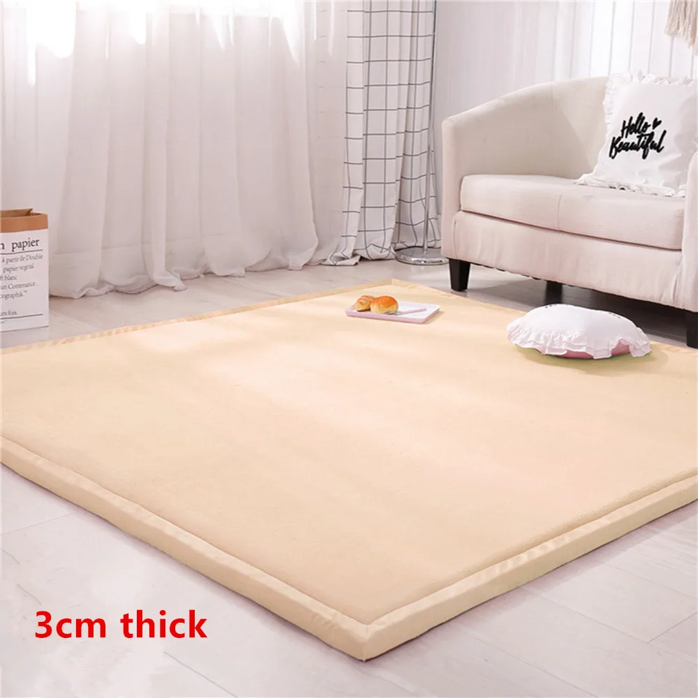 3cm Thickened Carpet Japanese Style Tatami Children Play Area Rugs Baby Room Thick Tapetes Non-slip Kids Bedroom Crawl Floor Mat 2