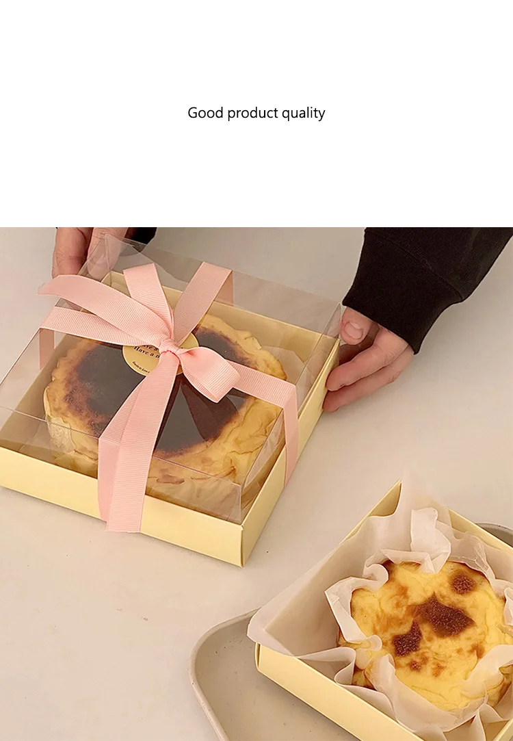 Transparent Cake Packaging Box 🎂 – 4 & 6 Inch Sturdy, Lightweight, Korean Style DIY... - SKU TCPB1905 - UGI Packa...