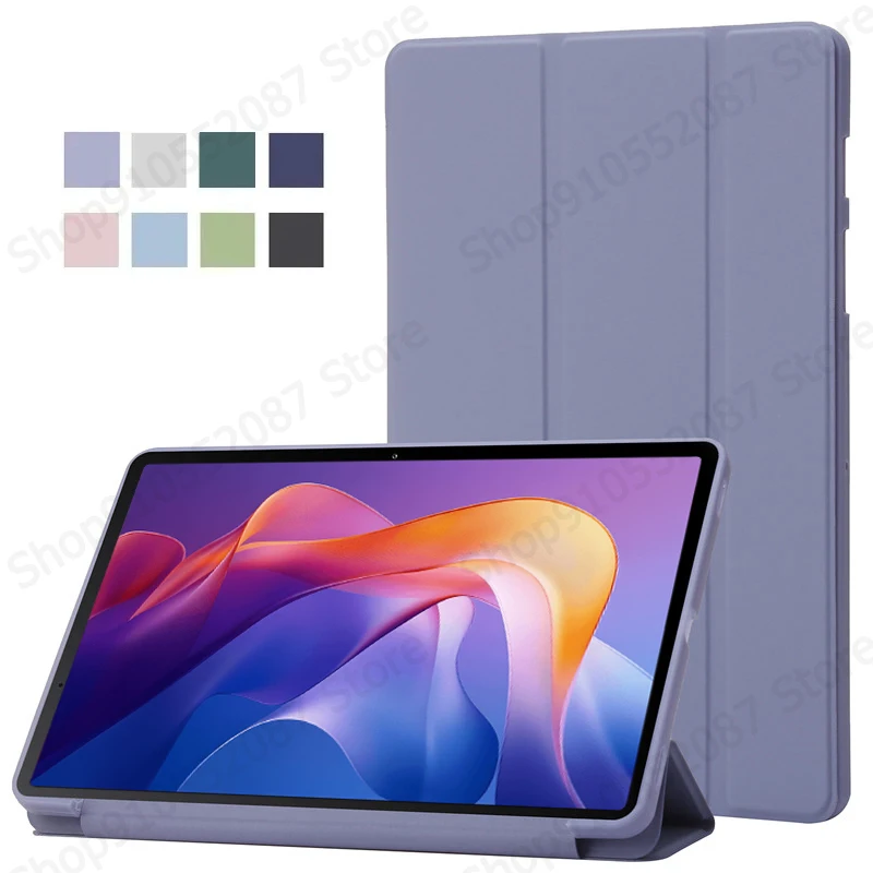 Elegant Trifold PU Leather Soft Back Stand Cover