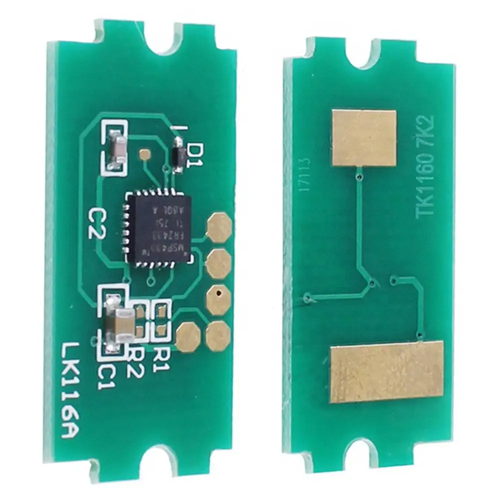 10 Pz 7.2K Eu Tk-1160 Tk1160 Tk 1160 Kit Di Ricarica Chip Cartuccia Toner Per Stampante Laser Kyocera Ecosys P2040 P2040Dn P2040Dw