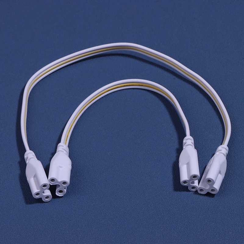5Pcs Flexiable Double End 3Pin LED Tube Connector Cable Wire T4 T5 T8 Extension Cord For Integrated LED Tube Light Bulb
