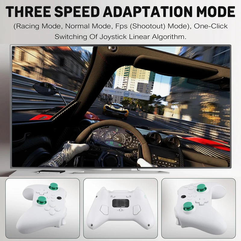 A73E-Z03 무선 게임 패드 홀 크랭크 더블 컷 트리거 키 스위치 용 Somatic 안드로이드 IOS PC 400Mah 휴대용 게임 패드