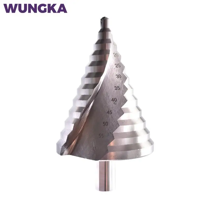 

1pc Step Drill Bit 6-60mm 4-32mm Spiral Groove Wood Metal Hole Cutter HSS Round Shank Cone