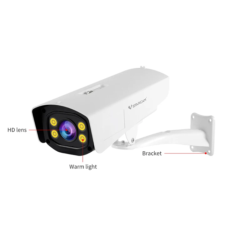 VStarcam FG511 4G 스마트 불릿 IP66 보안 카메라 연기 및 화재 감지 감시 카메라 4G 네트워킹 야외 카메라