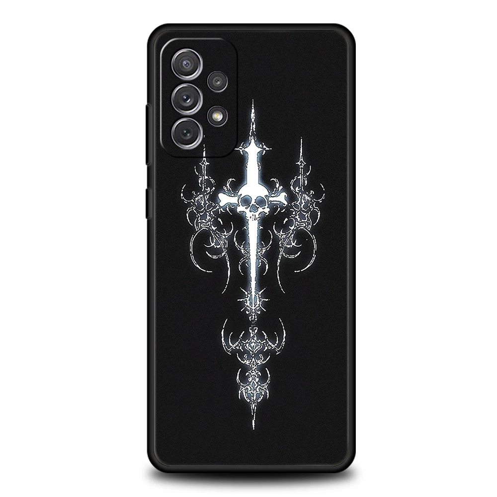 Cyber Sigil Cross Line Soft TPU Phone Case