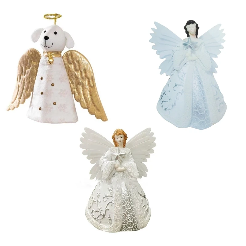 

Christmas Tree Toppers Glowing LED Star Fairy Decorative Festive Party Ornament Garden Home Decorations Party Supplies