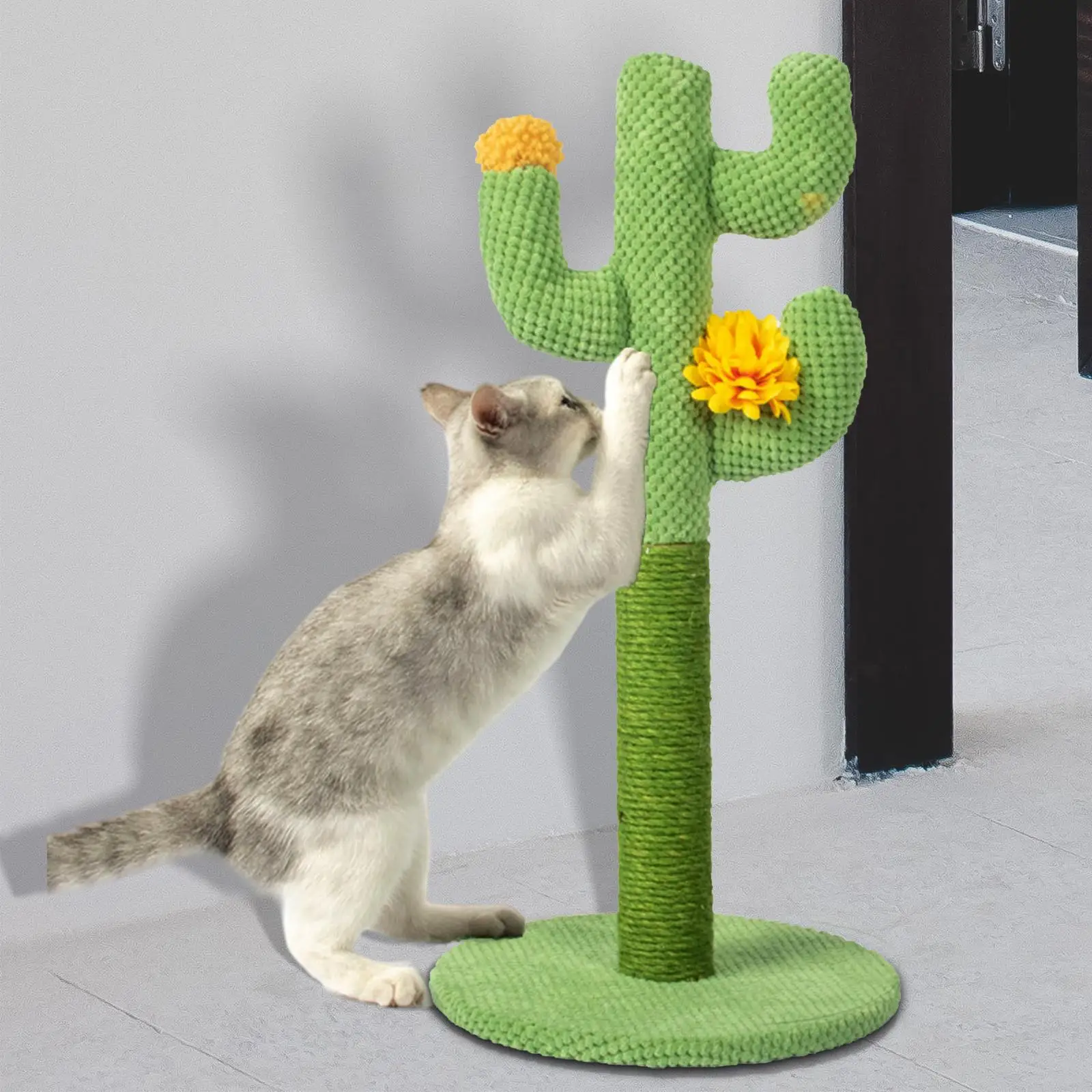 Funny Cactus Cat Scratching Post Tower Scratcher Cat Interactive Toy Scratch Funny Cactus Cat Scratching Post Tower Scratcher Cat Interactive Toy Scratch