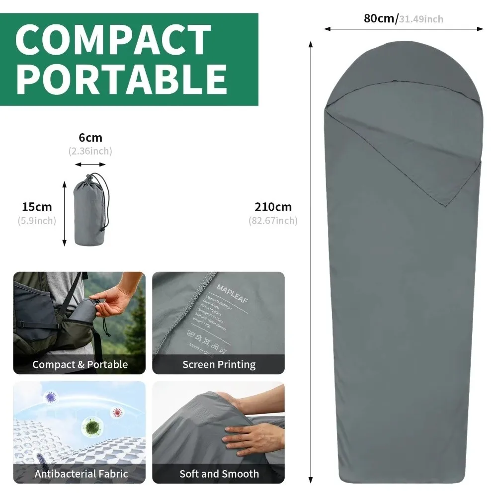  slider image of Portable Sleeping Bag Inner